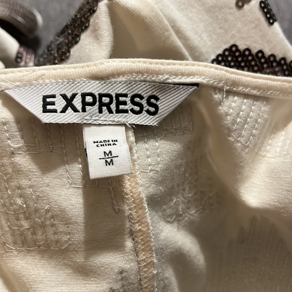 Express midi sleeve less dress with beautiful sequins throughout. - Picture 4 of 6